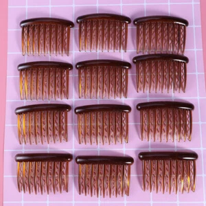 Plastic Hair Clip Combs Small Vintage 17 Teeth for Girls Women Maid 7*5cm 12Pcs - Picture 1 of 9