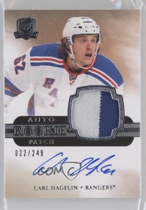 2011-12 Upper Deck The Cup /249 Carl Hagelin #161 RPA Rookie Patch Auto RC