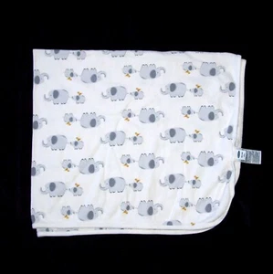 Old Navy Cream Gray Elephant Bird Baby Blanket Swaddle Cotton Security 2020 - Picture 1 of 2