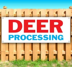 DEER PROCESSING Advertising Vinyl Banner Flag Sign Many Sizes - Picture 1 of 4