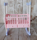 Barbie Happy Family Nursery Midge Crib Baby Pink Purple Doll Size