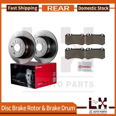 Rotor y pastilla de freno trasero Brembo 6 para Mercedes-Benz CL600 2003-2006 Foto 1 de 4