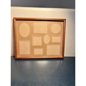 Marco de fotos collage de madera vintage 15x12 para 9 fotos  - Imagen 1 de 7