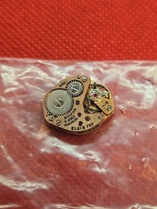 ELGIN 799 17J UHRWERK gute Unruh, läuft zeitweise Kupferplatte A1 - Bild 1 von 8