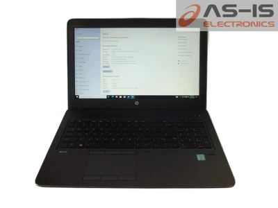 *AS-IS* HP ZBook 15 G3 15.6" Core i7-6820HQ 2.7GHz 8GB 512GB SSD W10 (M09) - Image 1 of 4