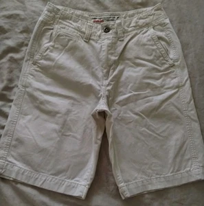 SHORTS BERMUDAS DE ALGODÓN BEIGE CAQUI TABLA LARGA AEO AMERICAN EAGLE USADOS EN EXCELENTE ESTADO PARA HOMBRE 30 - Imagen 1 de 11