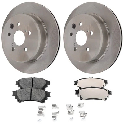 Kit de rotores y pastillas de disco de freno trasero para Lexus IS300 IS350 RC350 GS350 GS300 Foto 1 de 4