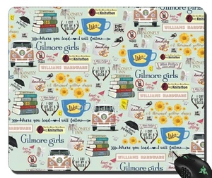 Gilmore Girls Collage, mint green mousepad lock edge macbook asus acer hp PC - Picture 1 of 3