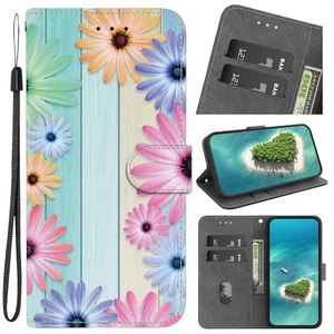 New Sunflower Leather Card Slot Wallet Stand Soft Phone Case For Various Covers - Picture 1 of 20
