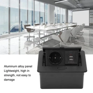 Desktop Buchse Dual USB Bounce Tabelle Power Strip Anschluss Box Desktop Outlet@ - Afbeelding 1 van 23