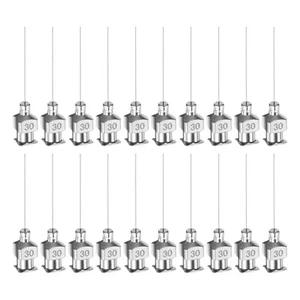 20pcs 30G Stainless Steel Dispensing Needles, 1" Glue Needle Tube Blunt Tip - Picture 1 of 7