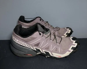 Salomon Shoes Womens 8.5 Speedcross 6 GTX Hiking Sneakers Purple Lace Up 417436 - Picture 1 of 9