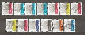 Denmark: 13 used defintive stamps, queen Margrethe II, 2010-4, Mi#1561-1807 - Picture 1 of 1
