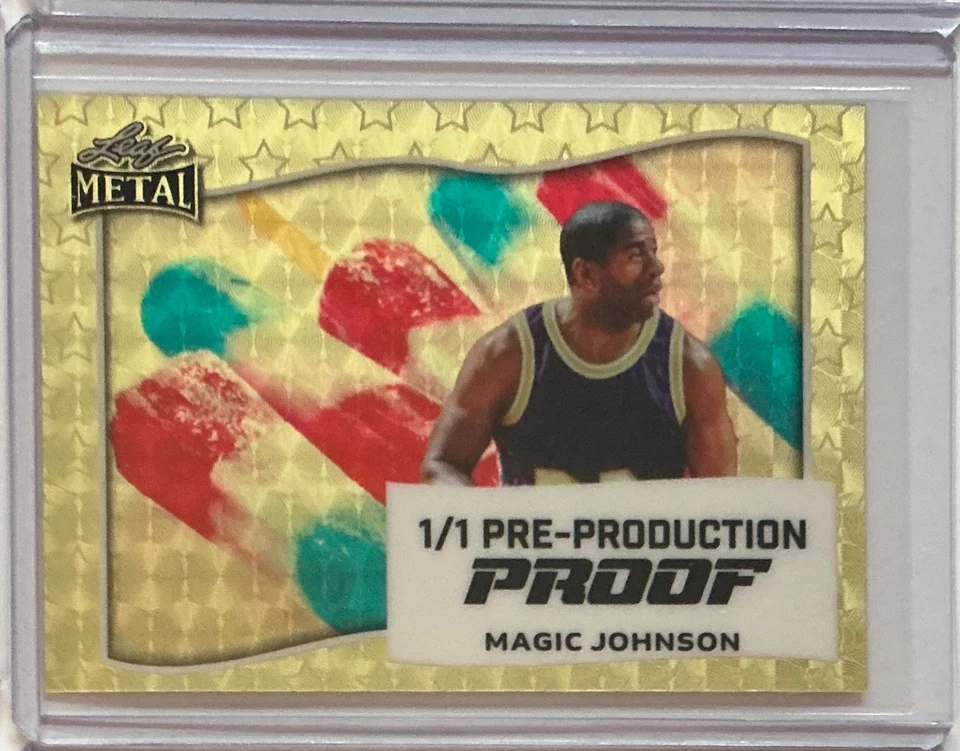 Hoja Día de la Independencia 2025 Magic Johnson Super Prismático Oro Prueba 1/1 Foto 1 de 1