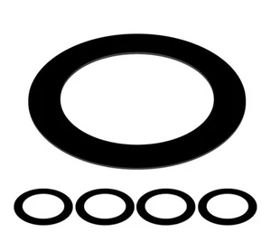 Schwarz Goof Trim Ring für 4" Einbaudosen Downlights für Deckenleuchte Befestigung - Bild 1 von 6