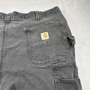 Carhartt Men's 40x32 Relaxed Straight Fit Heavy Canvas Gray Work Pants Jeans - Picture 1 of 10