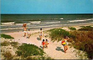 BATHERS on Beaches of St. Augustine, Florida FL Postcard - Picture 1 of 2