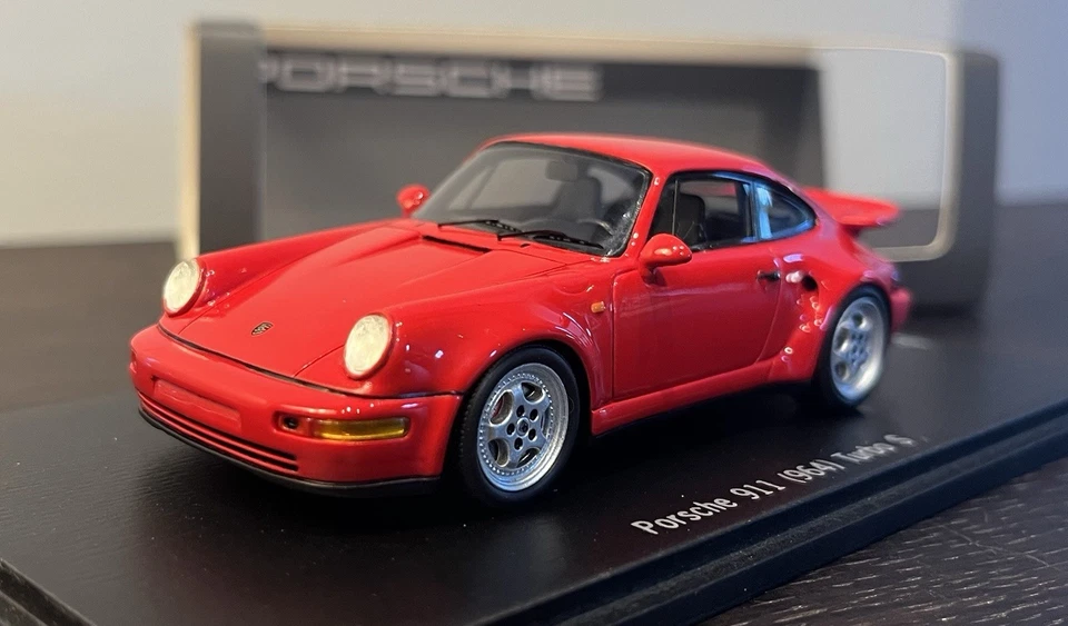 Porsche 911 Turbo S 964 1992 Spark 1 43 Indischrot! 1 Of 500! Very Rare - Immagine 1 di 4