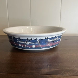 Bol de nuits d'Halloween Fiesta Ware 2 quart *Rare* - Photo 1/5