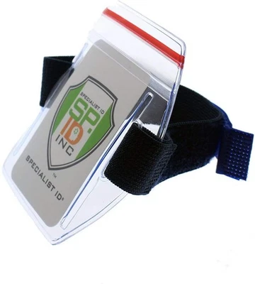 Armband ID Badge Holder - Adjustable for Arm Ski Pass Holder Lift Ticket - Image 1 of 4