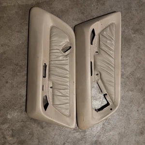 90-93 Honda Accord  REAR Accessory Leather Door Panel Inserts Rare OEM CB CB7 - Picture 1 of 10