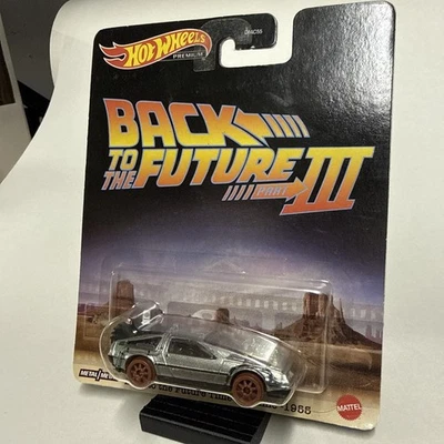 Hot Wheels Back to the Future Part III Time Machine 1955 Premium 1:64 Scale 2021 - Image 1 of 4