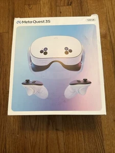 Meta Quest 3S Virtual Reality Headset Controllers 128GB - Picture 1 of 8