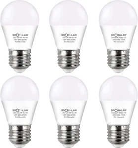 25 Watt Equivalent Light Bulbs, A15 LED Bulb 3W E26 Base Warm White 3w Pack-6  - Picture 1 of 8