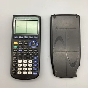 Texas Instruments TI-83 Plus Graphing Calculator W/ Cover Tested And Working - Picture 1 of 14