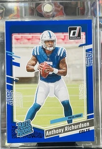 2023 Panini Donruss - Rated Rookie Anthony Richardson #343 Press Proof Blue (RC) - Picture 1 of 11