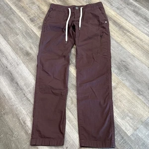 Vuori Ripstop Pants Womens Small Light Wine Casual Straight Leg Mid-Rise - Picture 1 of 17