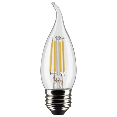 4 Watt CA10 LED - Clear - Medium base - 90 CRI - 4000K - 120 Volt - 24-Pack - Image 1 of 4