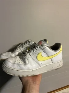 Nike Air Force 1 Low 07 White Citron Womens Size 10.0 Sneakers 315115-160 Yellow - Picture 1 of 5