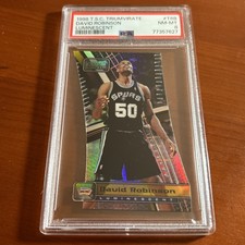 David Robinson 1998-99 Stadium Club Triumvirate Luminescent #T6B PSA 8