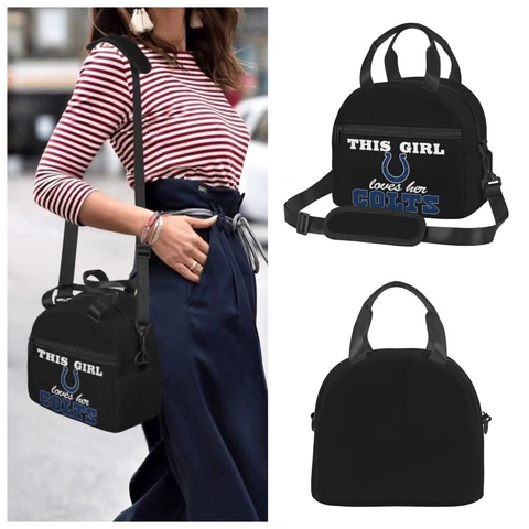 Indianapolis Colts Insulated Lunch Bag Adult Picnic Bag“This Girl Loves Her" Cover