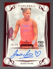 2023 Leaf Pickleball Premier - Jessie Irvine #BA-JII - Red Foil Auto /25