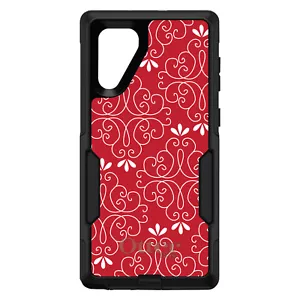 OtterBox Commuter para Galaxy Note (elige modelo) rojo oscuro blanco floral - Imagen 1 de 15