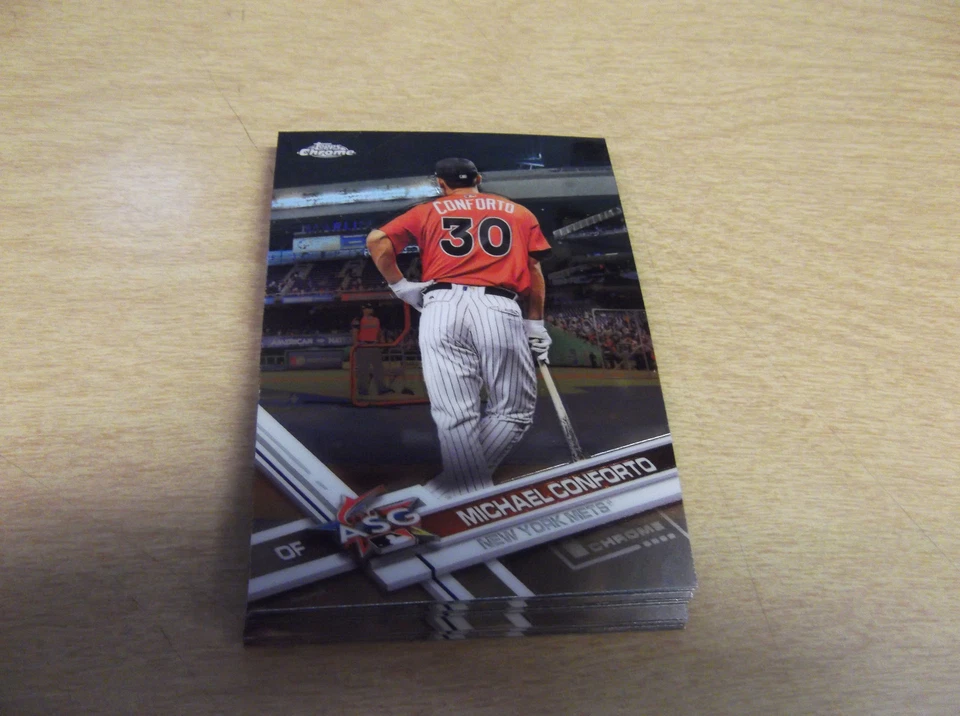 2017 TOPPS CHROME UPDATE #HMT44 MICHAEL CONFORTO METS - Image 1 of 1