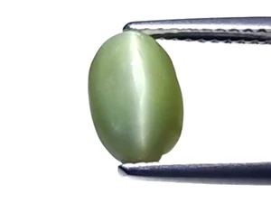 2.16cts Green natural quart's cats eye oval cabochon loose gemstones "see video" - Picture 1 of 2