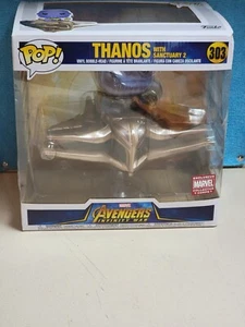THANOS WITH SANCTUARY 2 #303 Pop Vinyl Avengers Infinity War Collector Corps - Picture 1 of 3