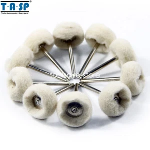 10 piezas Dremel Rotary Lana Pulido Pulido 1/8" 3,2 mm Vástago Joyería Metales - Imagen 1 de 4