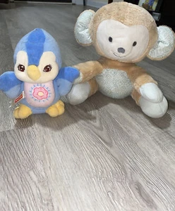 Baby Fisher Price Lil Bird /Monkey Plush Wind Up Music Box Heads Moves 2016 Work - Picture 1 of 8