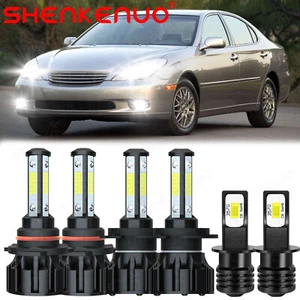 For Lexus ES330 2004 6X LED Headlight Bulbs High Low Beam + Fog Light Kit 6000K - Picture 1 of 18