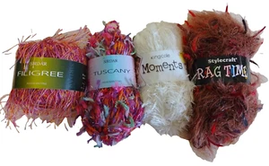 Job Lot/x4/Sidar/KingCole/StyleCraft/Fashion Knitting Yarns/50g&25g/Multicolour - Picture 1 of 22