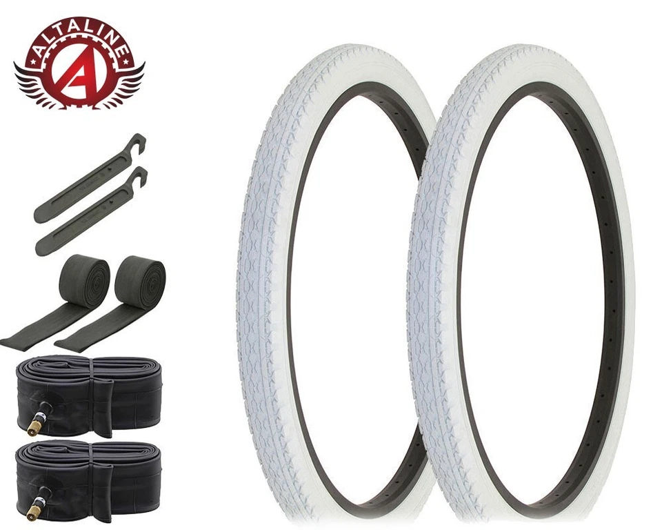 AltaLine Bicycle Wire Bead Cruiser TIRES 26 x 2.125 HEAVY DUTY Diamond 8pc SET. - Image 1 of 1