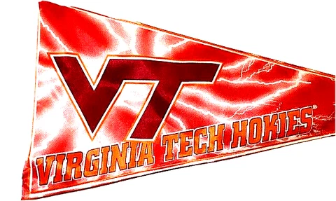 New! Virginia Tech Hokies Car Window Flag Licensed NCAA Product Cover