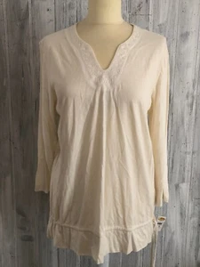 TALBOTS ladies Blouse Top Shirt White Size M Medium - Picture 1 of 9