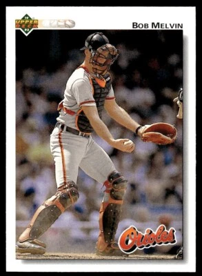 1992 Upper Deck Baseball Card Bob Melvin Baltimore Orioles #692 - Image 1 of 2