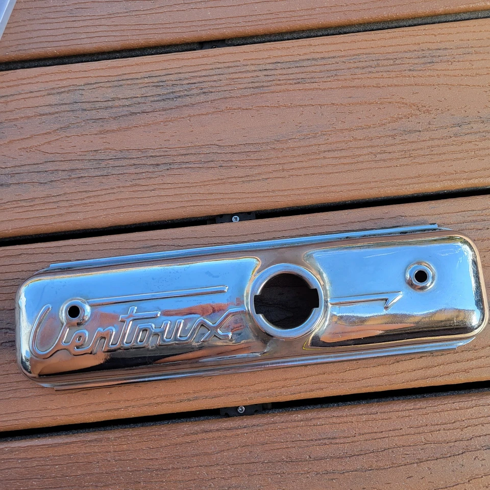 Renault Ventoux Chrome Valve Cover Dauphine Ondine Car - Image 1 of 4