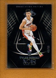 Tyler Herro 2019-20 Panini Noir Rookies Association Edition RC #146 /99
